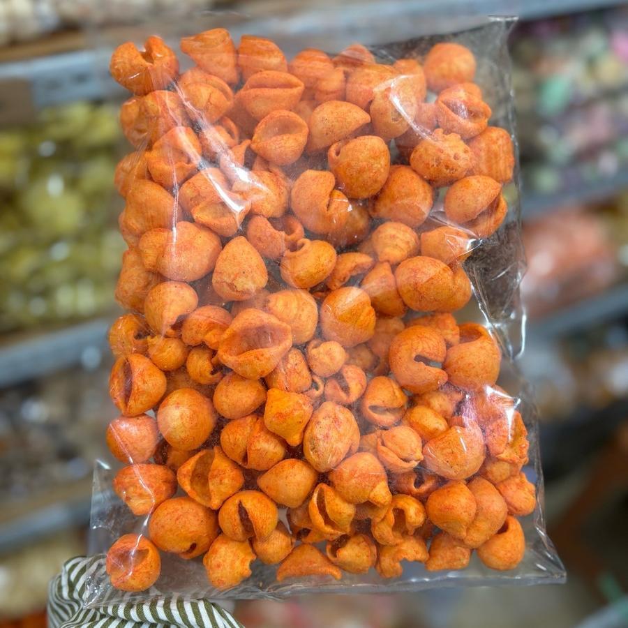 

KERUPUK BULAT GARING RAMBOO BALADO / SNACK KERUPUK RAMBOO 100 GR
