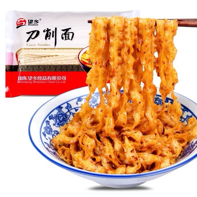 

Wheatsun Lacey Noodle - Original 【望乡 原味刀削面 】Vegetarian x 1 PACK 500gram