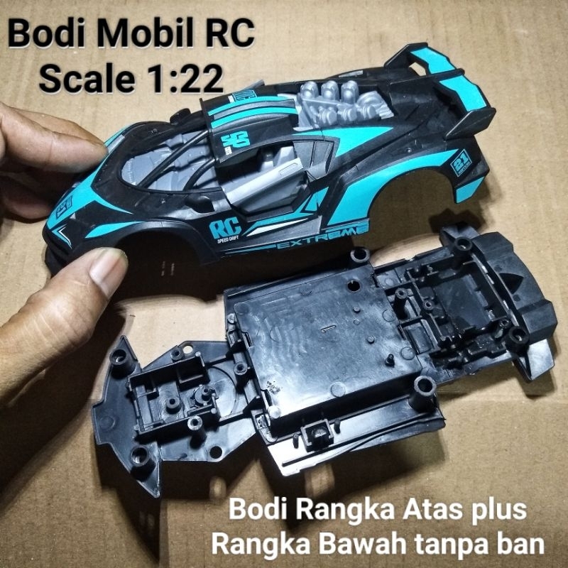 Bodi / Rangka Mobil Mainan Remote Control Scale 1:22 1:24 Untuk Mobil Mainan RC hanya Rangka atas pl