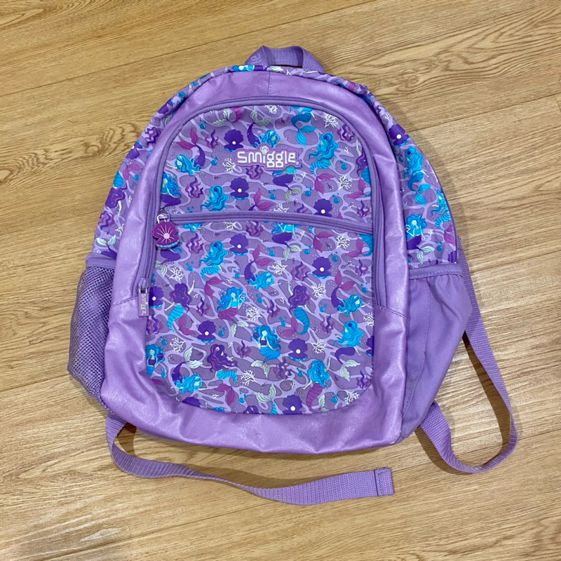 PRELOVED Smiggle Drift Lilac Mermaid Backpack | Tas Ransel Sekolah Anak Ungu
