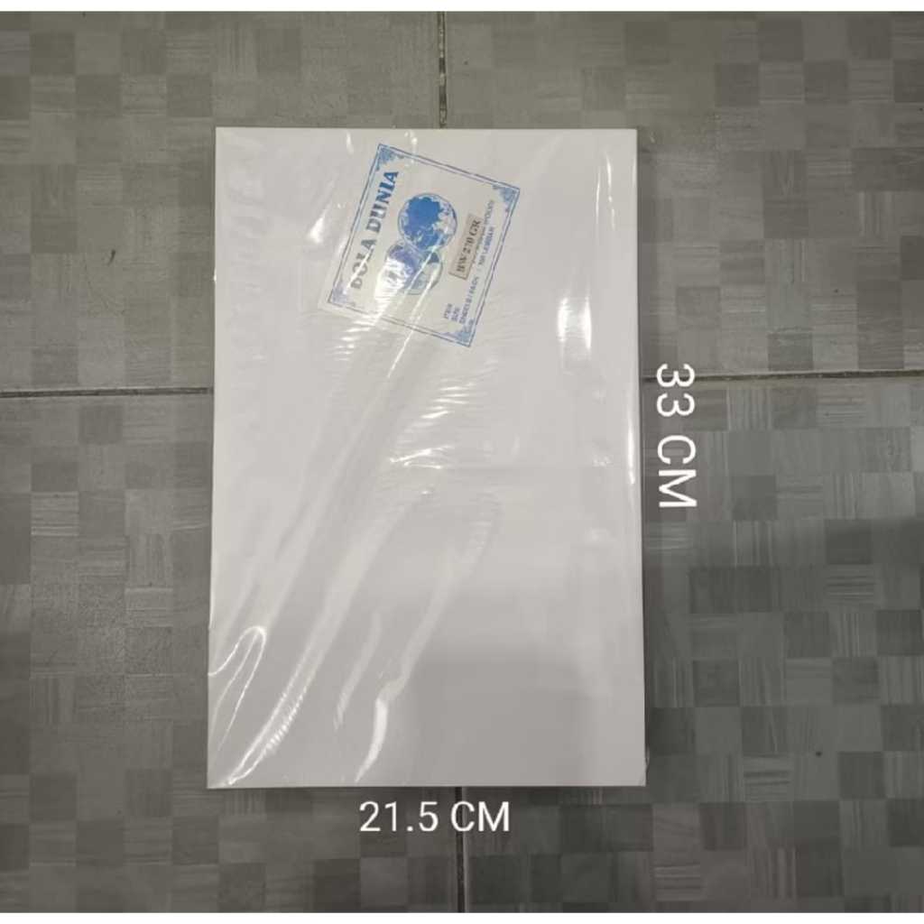 

(1 Bungkus) Kertas Linen Holland Bola Dunia 100 Lembar / Karton Sertifikat Folio Bola Dunia