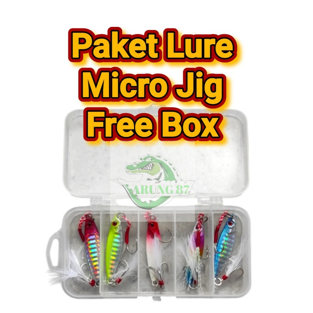 Paket UMPAN MICRO JIG ULTRALIGHT 5pcs  Free Box