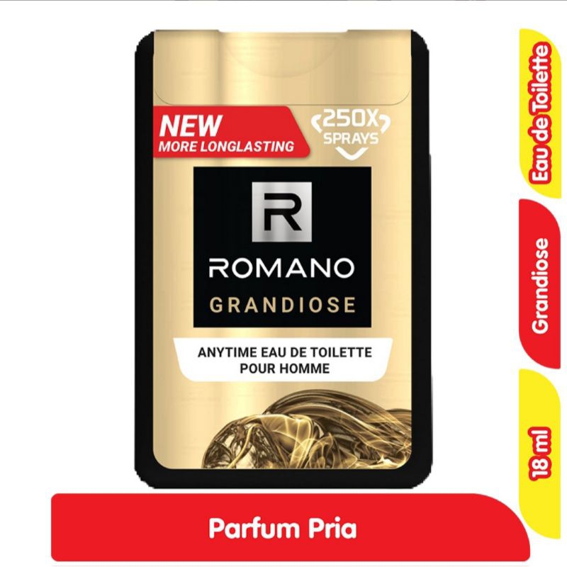 ROMANO Eau de Toilette Parfum Saku Pria Grandiose 18 ml