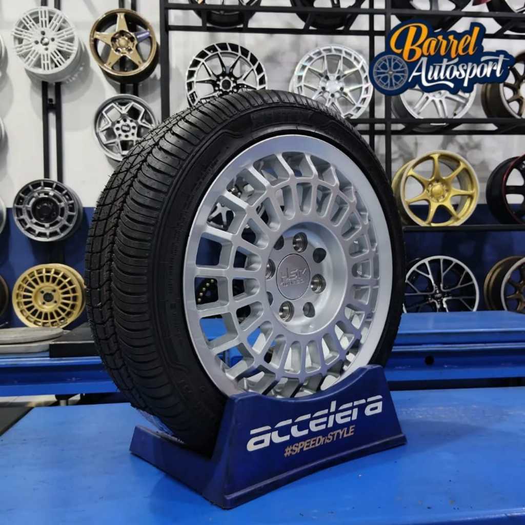 velg r14 Futbuls + Ban Zeteex Untuk Mobil wuling Air Ev,Karimun,WagonR ,Karimun Estilo