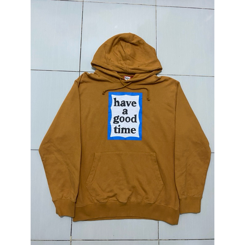 Have a good time brown blue frame