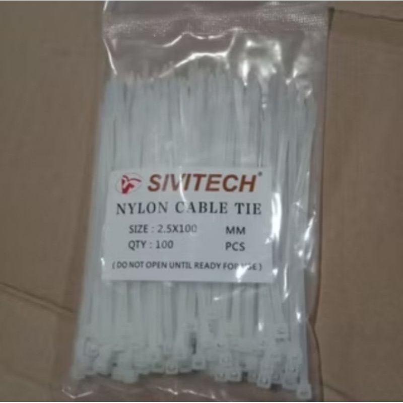 

Kabel Ties 2.5x100mm isi 100pcs Nylon Cable Tie 10cm Insulock Tis 10 cm 2.5 x 100 mm Insulok pcs