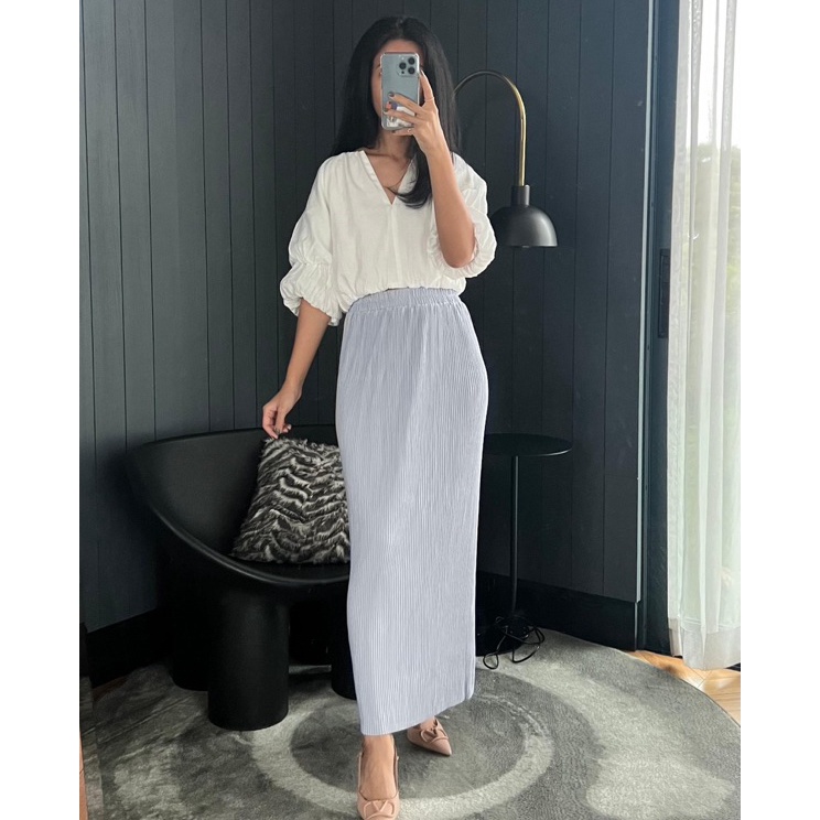 BISA COD  ROK SPAN Plisket Lidi  Rok Span  Rok Bodycon Premium  Pleats Skirt 8