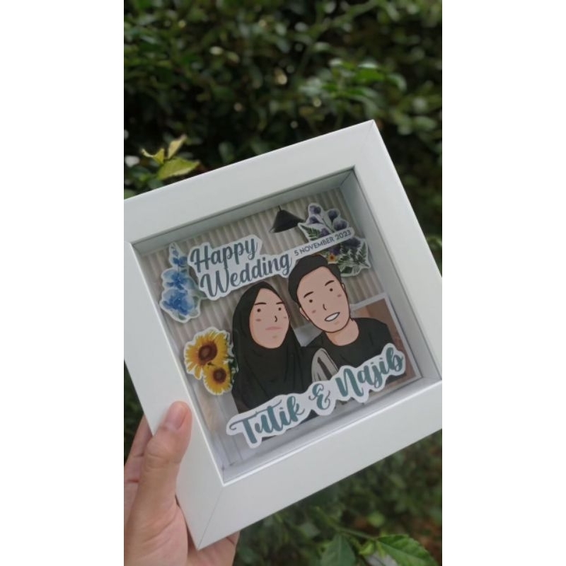 scrapframe/kado wisuda/kado nikahan/kado anniversary/frame 3D/pop up frame