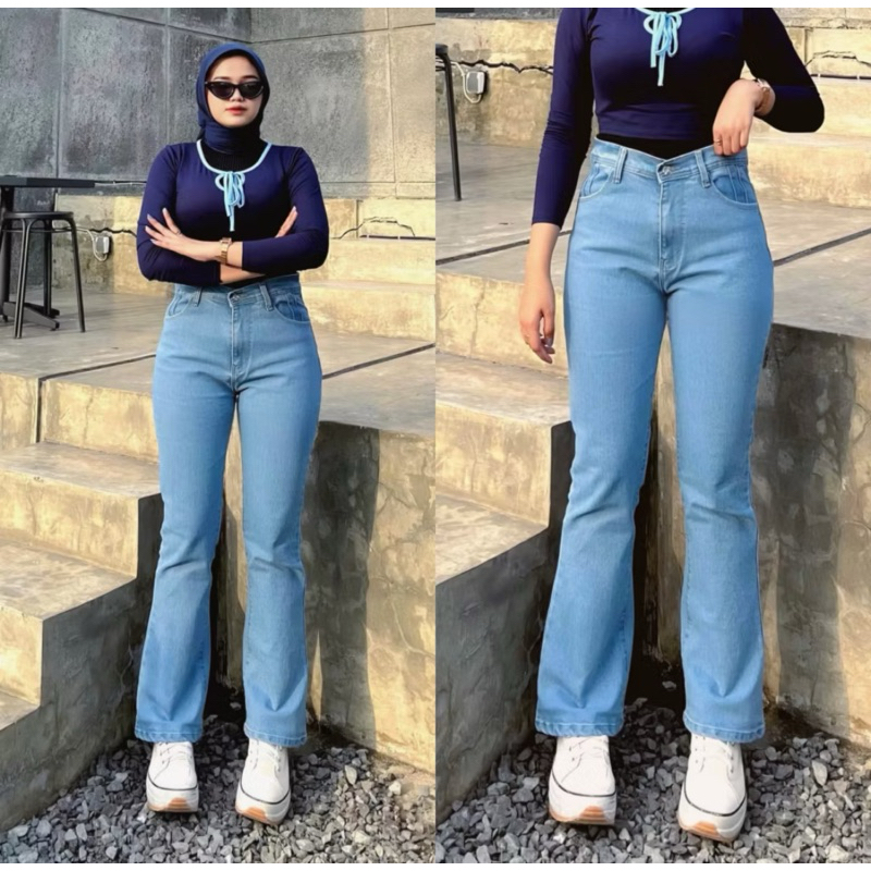 Cutbray Jeans WanitaHighwaist - Celana Jeans Cutbray - Celana Jeans Cutbray Jumbo-  Cutbray Jeans Hi