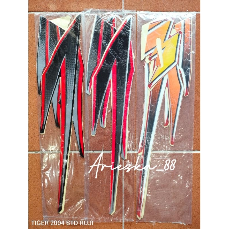 Striping sedet tilam tiger 2004 std ruji stiker bodi tiger tilas