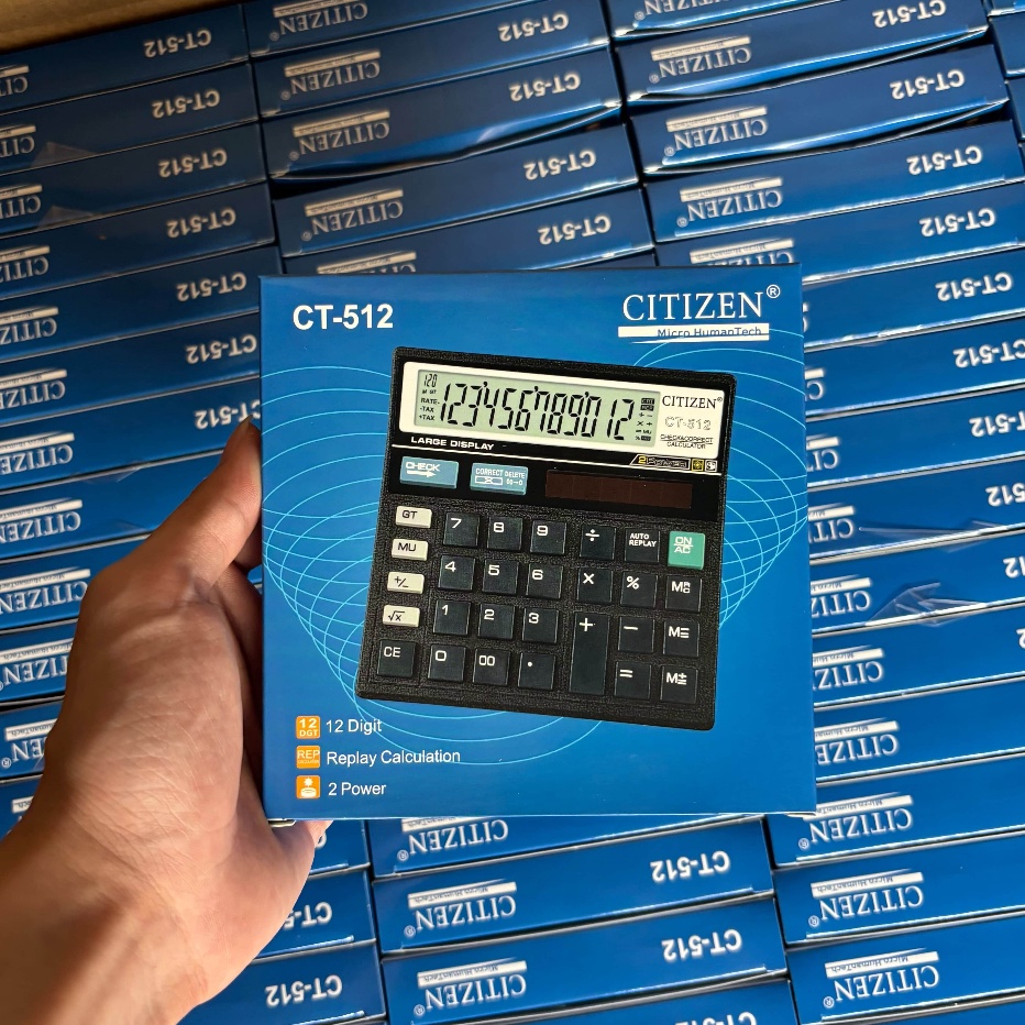 

Kalkulator Calculator CITIZEN CT512 12 Digit Murah Kalkulator Sekolah Dagang Jualan Kalkulator Matematika