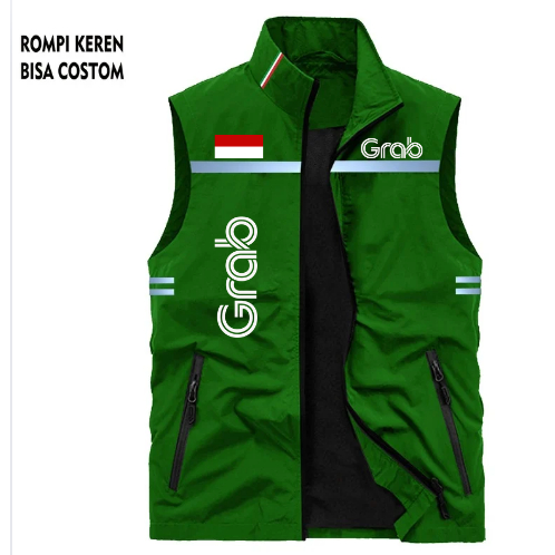 Rompiy Grab | Rompi Vest Tactical | Rompi Skotlet Safety Ojol | Jaket Rompi Vest Pelindung Dada | Ro