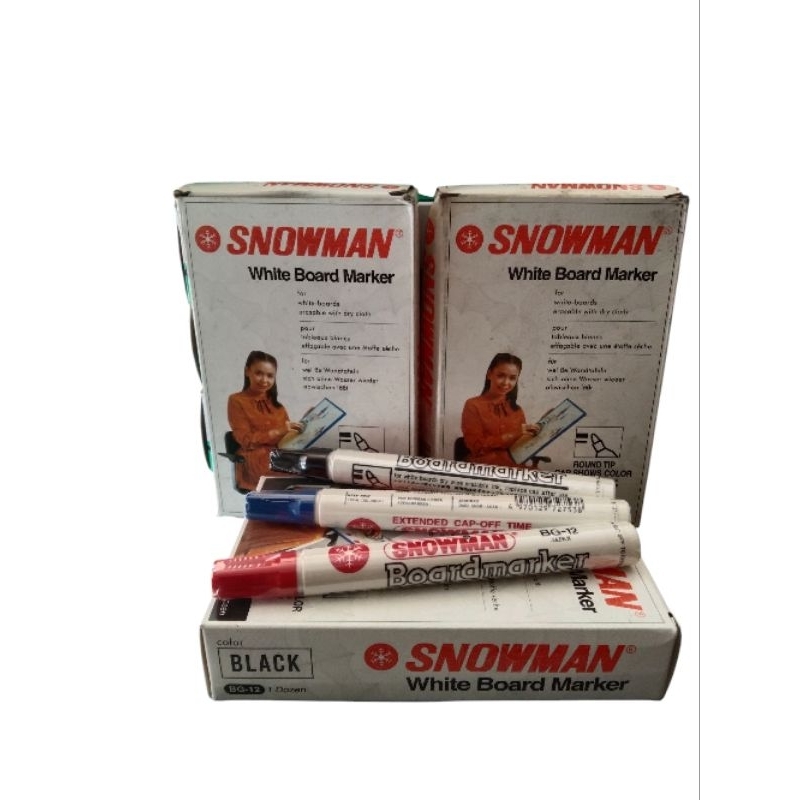 

Spidol papan tulis snowman Boardmarker BG-12/1(pcs)