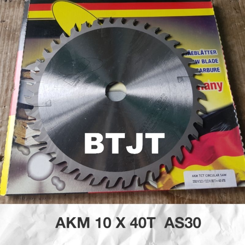 AKM PISAU GERGAJI CIRCULAR SAW BLADE 10" X 40T GIGI AKM GERMANY