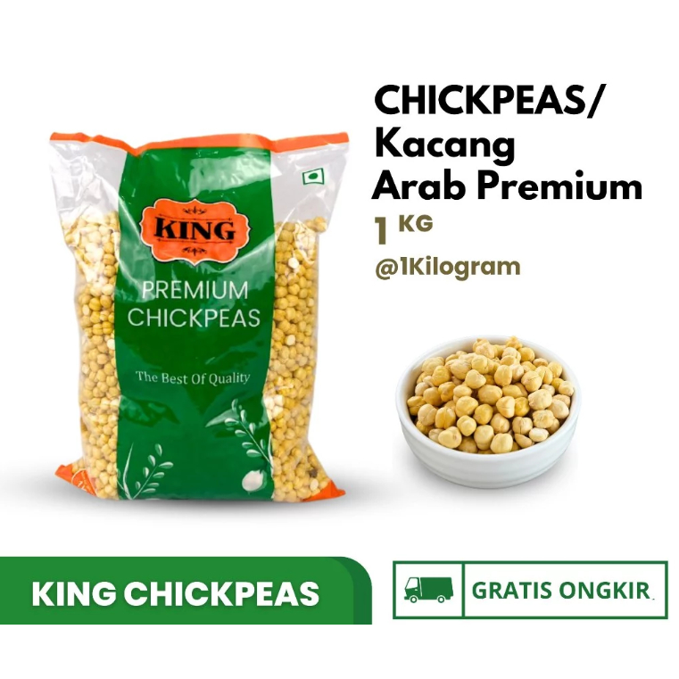 

Kacang Arab 1 Kg | King Premium Chickpeas | Oleh-oleh Haji dan Umroh Asli