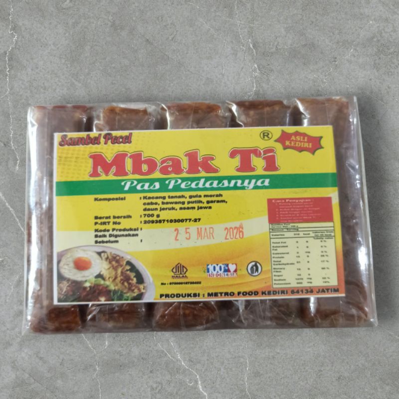 

Sambal Pecel Mbak Ti 700gram