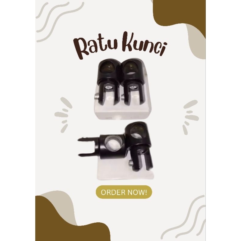 CONNECTOR PIPA KE KACA PENYAMBUNG PIPA DENGAN KACA KUNINGAN BLACK