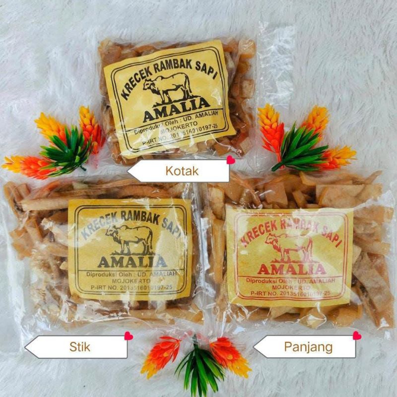 

Oleh-oleh khas Kediri Krecek Kulit Rambak Asli kerupuk Rambak Amalia
