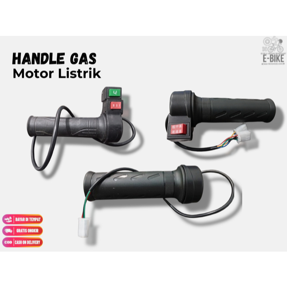 Gas Handle Motor / Sepeda Listrik – Pegangan Akselerasi, Handle Grip Gas Motor Listrik