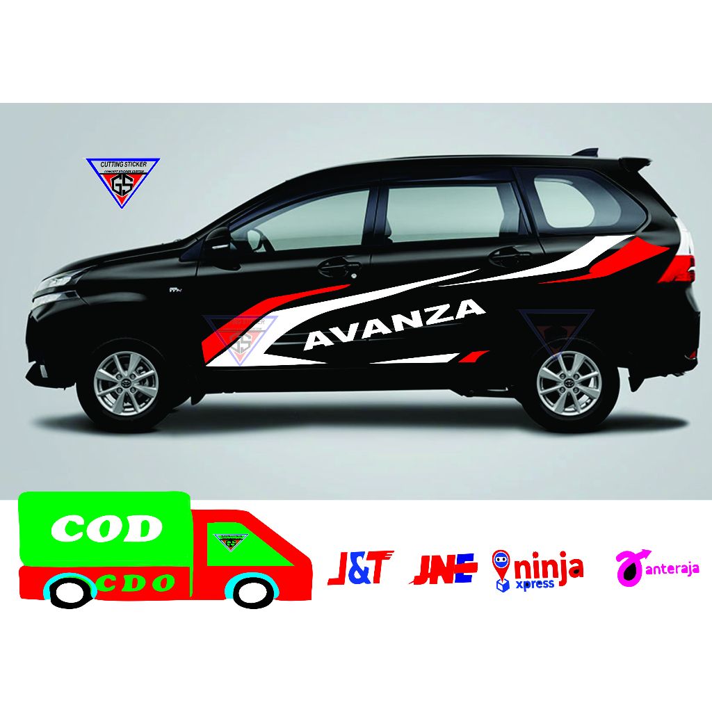 STICKER MOBIL AVANZA STICKER BODY SAMPING MOBIL AVANZA STICKER CUTING CASTOM