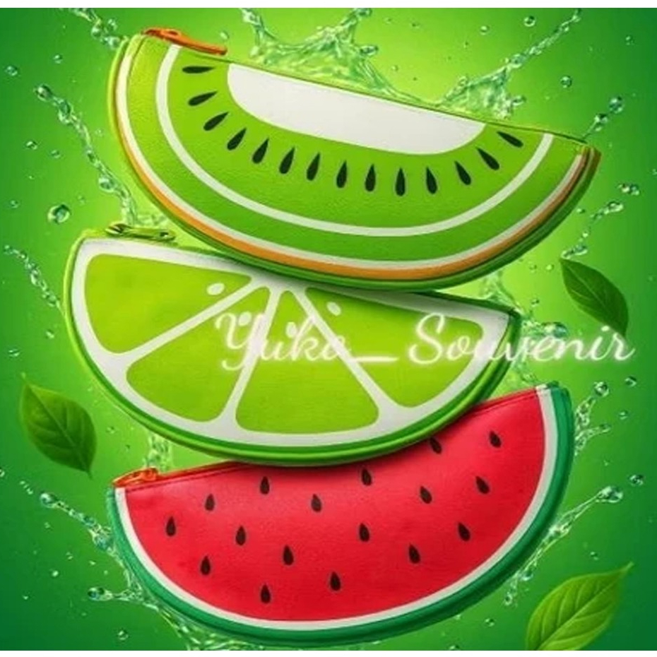 

Kotak Pensil Bentuk Buah Jeruk, Kiwi dan Semangka Tempat Pensil Buah Melon