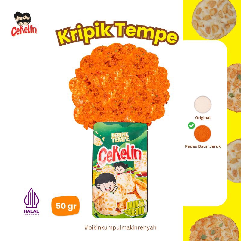 

CEKELIN - Keripik Tempe 40gr