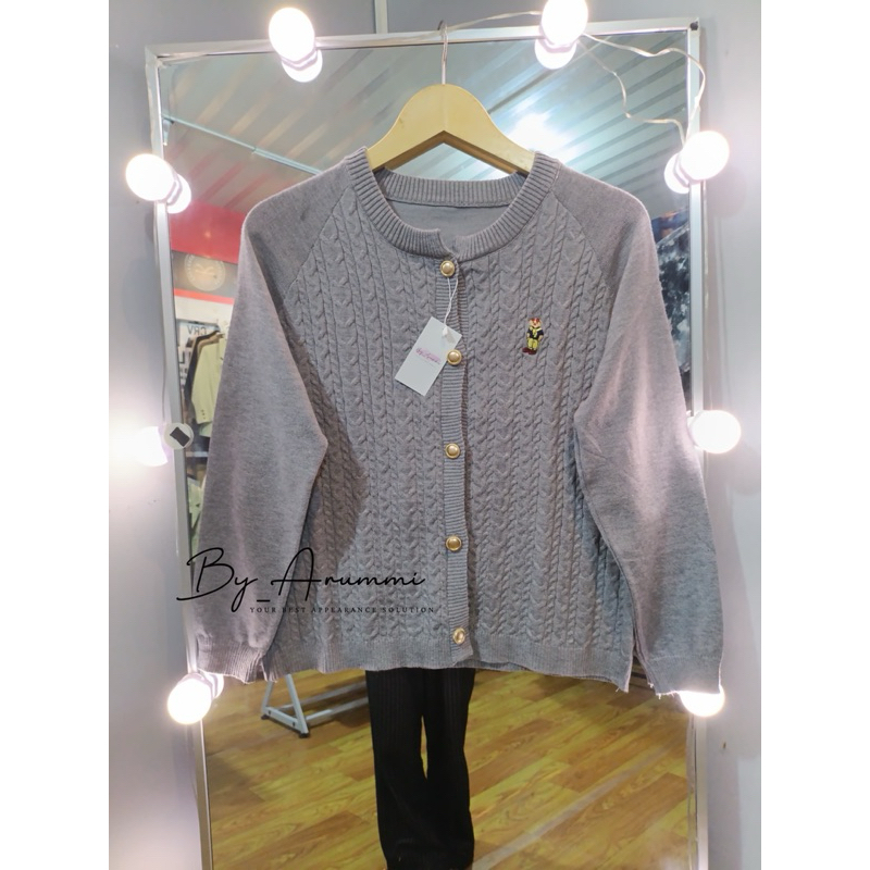 (TERLARIS) Cardigan Beruang By_Arummi | Cardigan polo new | Cardigan polo termurah