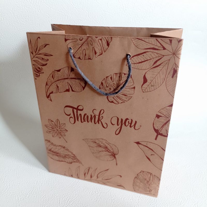 

paperbag batik kertas | paper bag batik | motif thank you
