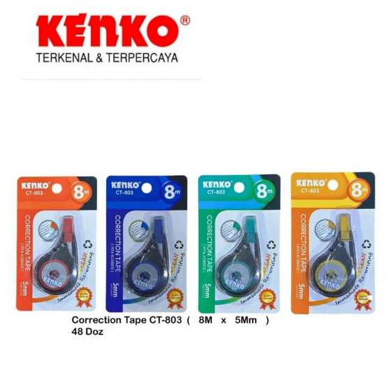 

KENKO CORRECTION TAPE / PITA KOREKSI CT-803 (8M X 5MM)