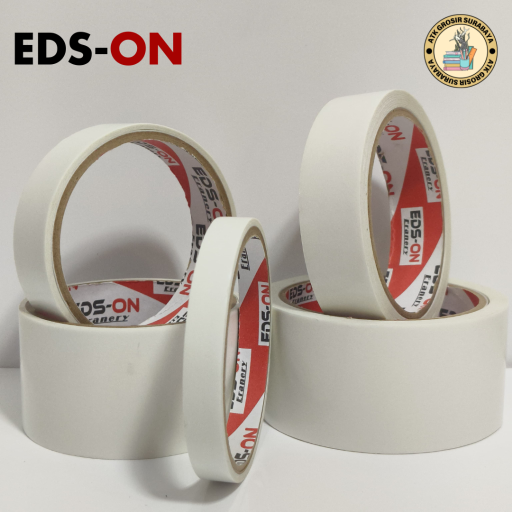 

Double Tape EDS-ON Lakban Perekat Dua Sisi – Berbagai Ukuran 12MM - 48MM Lengkap