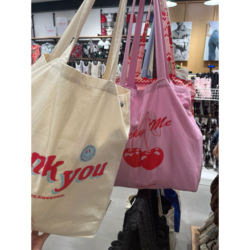 TOTE BAG CANVAS RUBI / COTTON ON | DISCOUNT JASTIP