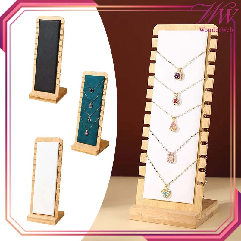 Stand Kalung Display Kalung Kayu Rak Gantung Kalung Necklace Holder Pajangan Kalung Holder Kalung