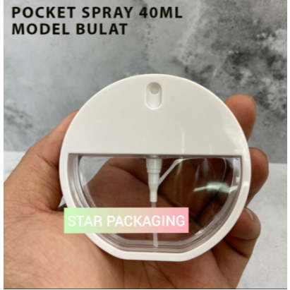 Botol 40ml Pocket Spray Plastik Hand Sanitizer Botol Parfum 40ml Bulat