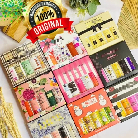 PARFUM BRANDED GIFT GUCCI SET ISI 5 X 30ML