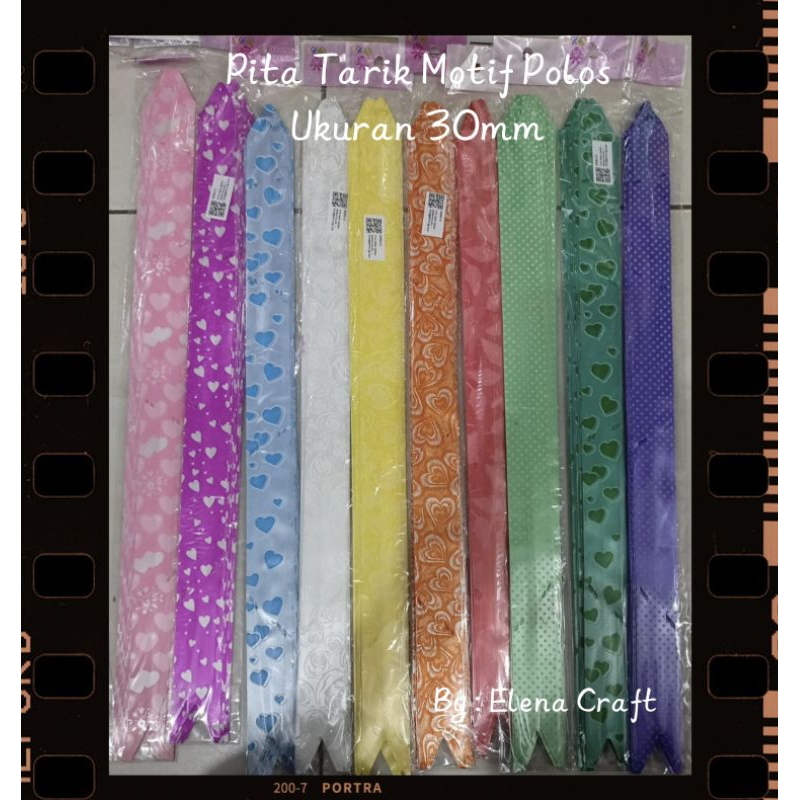 

Pita Tarik Motif Polos Ukuran 30mm Per Bks