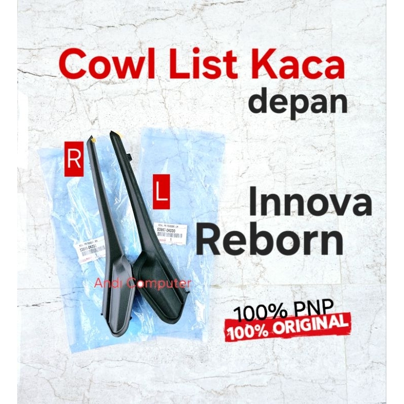 Cowl Cover List Kaca Depan Innova Reborn 2016 2017 2018 2019 2020 2021 2022 2023 2024