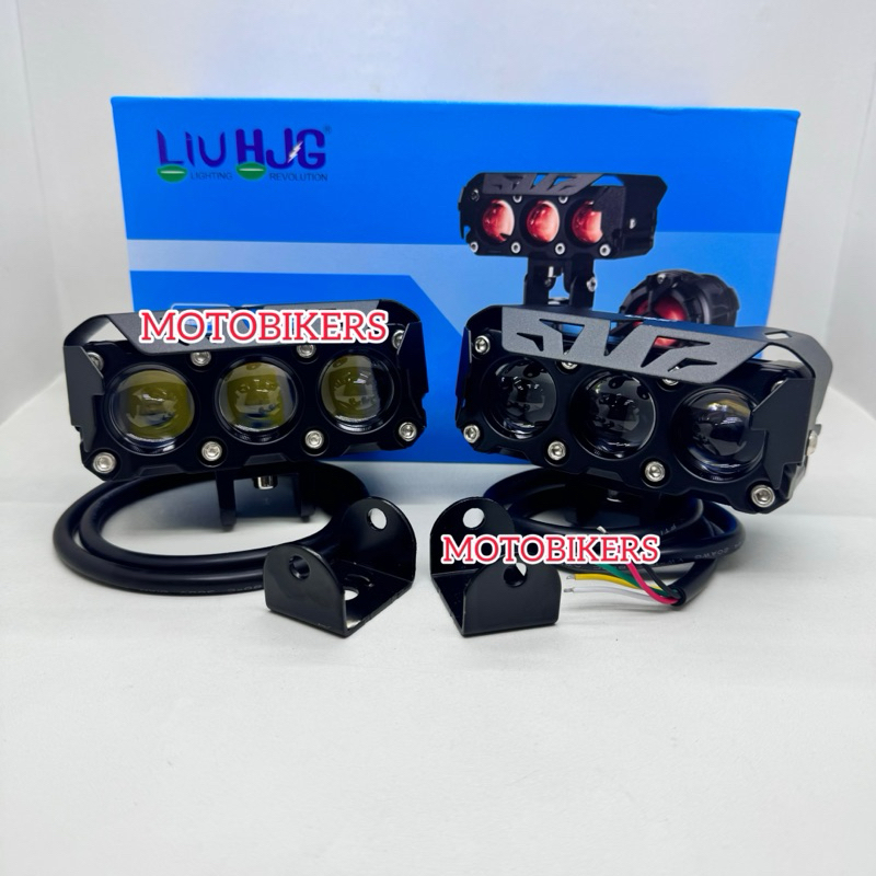 Sepasang Lampu Sorot Laser 3 MATA HJG 90Watt HJG Devil