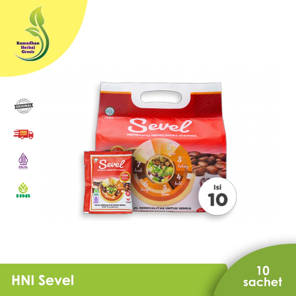 

Kopi Sevel 7elemen herbal kopi HNI Isi 10 & 20 sachet Membantu Memelihara Stamina