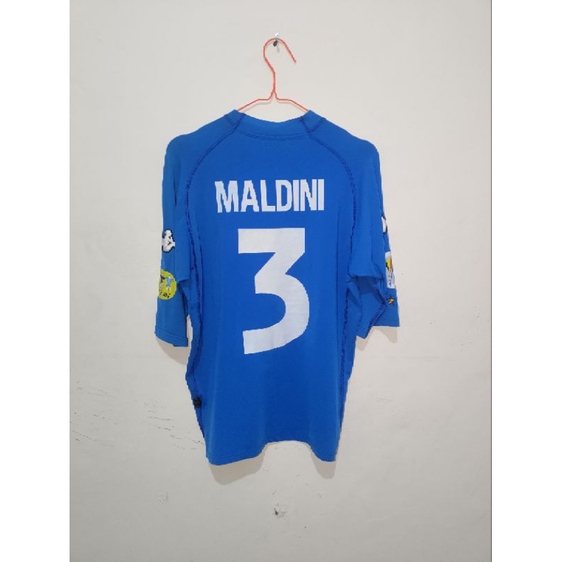 Jersey Italia Home Italy Euro 2000 Maldini Nameset