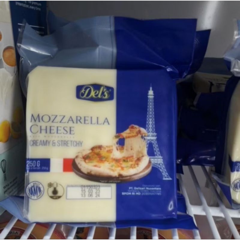 

dels mozzarella cheese 250gr creamy & streachy
