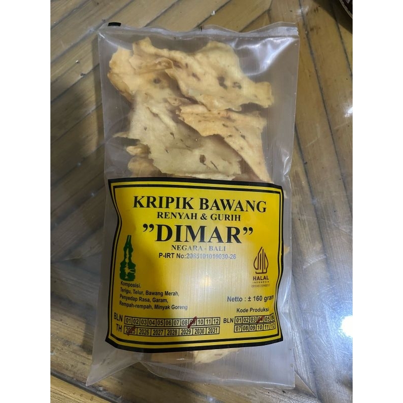 KERIPIK BAWANG DIMAR 160 gram
