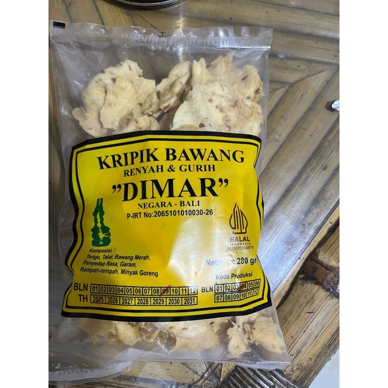 KERIPIK BAWANG DIMAR 280 gram