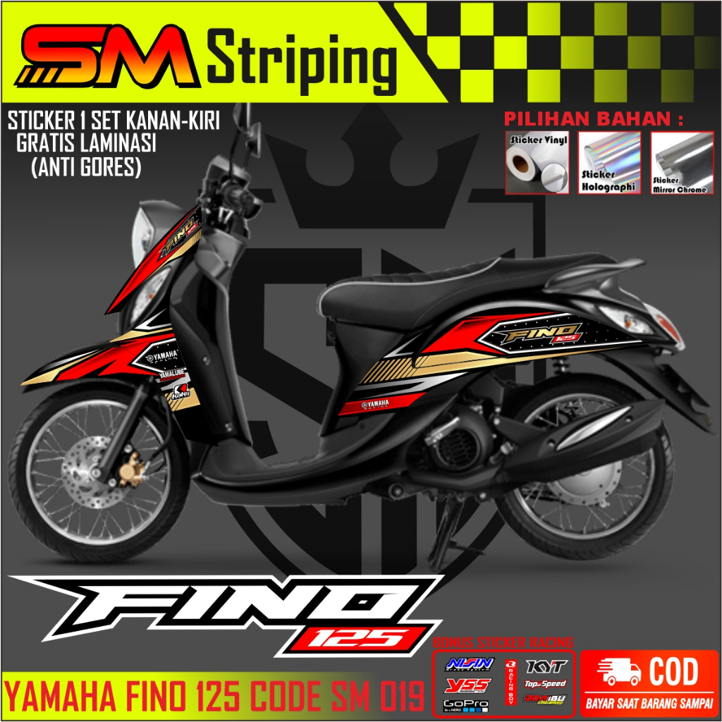 Decal Sticker Striping Variasi Fino Fi Fino Grande variasi keren simpel dan elegan