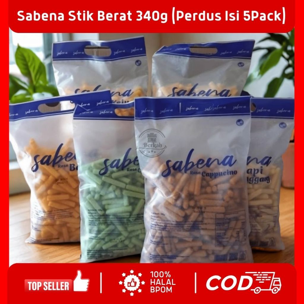 

Sabena Stik Berat 340g - Perdus isi 5 Pack - Berbagai Varian Rasa - BPOM HALAL