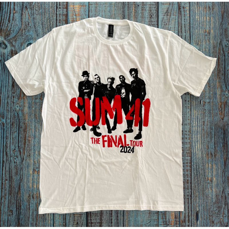[ORI] Kaos T-Shirt Band Sum 41 - Grid European Tour 2022 Official Merchandise Kaos Pria