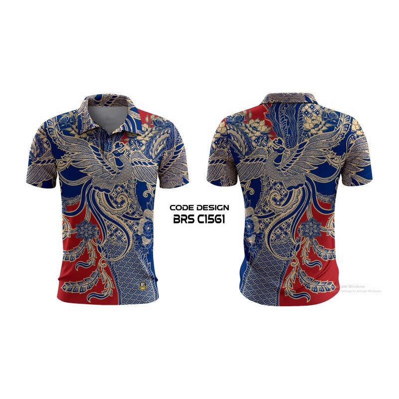 KAOS POLO BATIK KUALITAS PREMIUM FREE CUSTOM