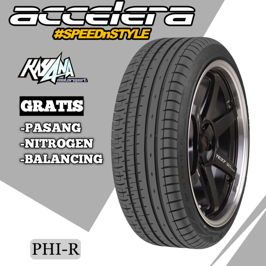 Ban Accelera PHI-R 205 40 R18 Ban Mobil Murah Ukuran 205 40 R18 Tubles