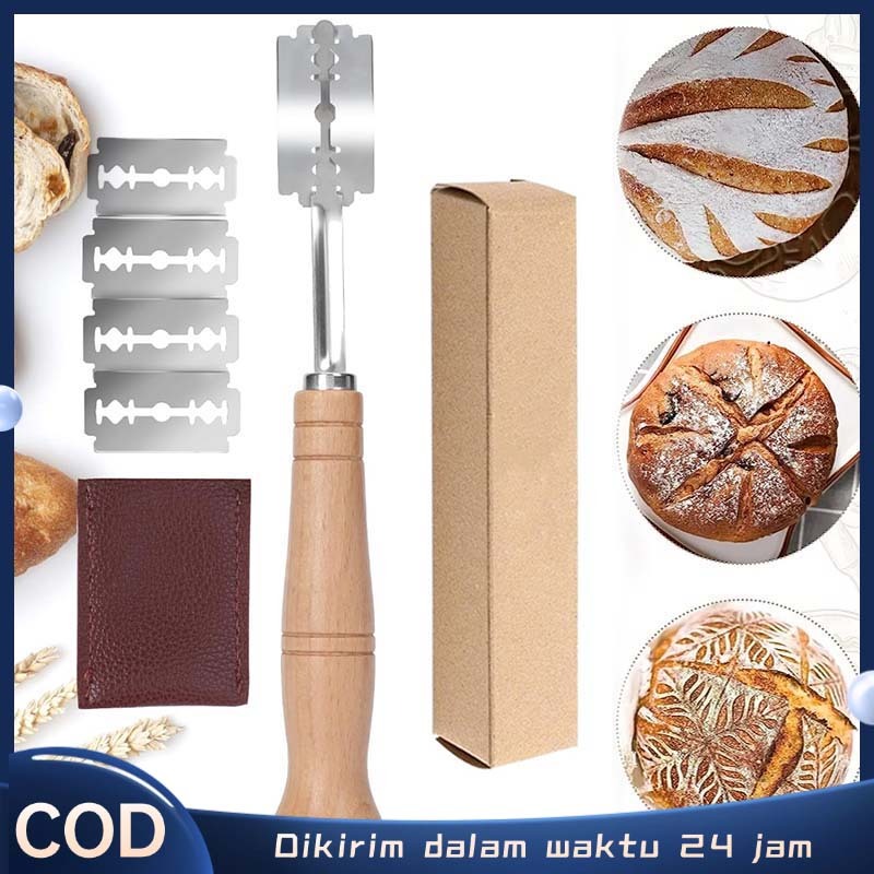 Pisau Scoring Bread Alat Pemotong Sourdough Scoring Knife Lame Bread Pisau Sourdough Dough Scoring B
