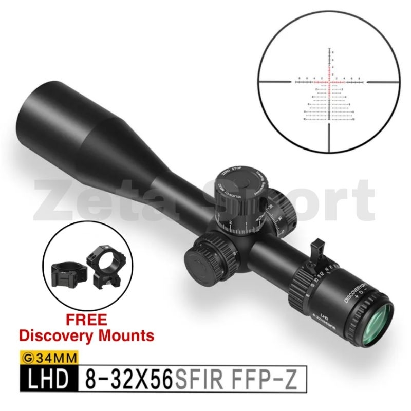 Telescope Discovery LHD 8-32X56 SFIR FFP-Z 34mm Zero Stop Original 100% | Teleskop DiscoveryOPT