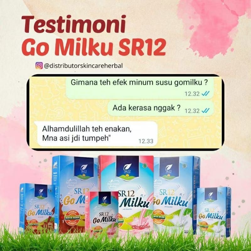 

go milku SR12 halal susu kambing etawa premium meningkatkan kesehatan aman untuk ibu bumil